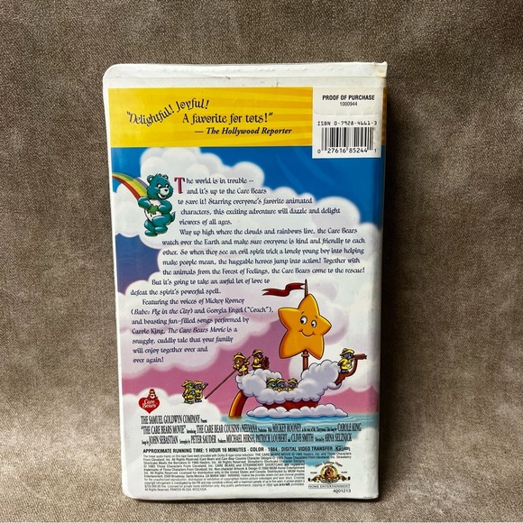 The Care Bears Movie (VHS 2000, Clamshell) - Picture 3 of 3